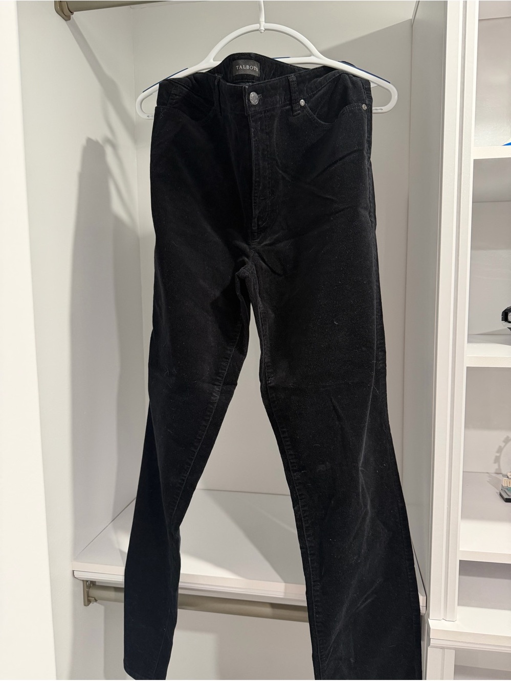 Talbots Womens Black Corduroy straight leg pants